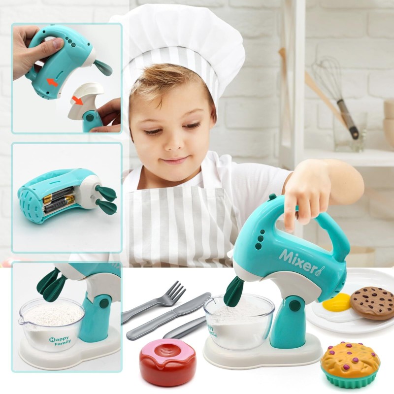 WOOPIE Detská kuchynská sada spotrebičov 3v1 | Interaktívny kávovar, mixér a blender