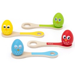 VIGA Hra Beh s vajíčkom na lyžičke | Zručnostná hra pre celú rodinu