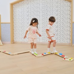 VIGA Drevená senzorická kladina | Modulárny chodník na rovnováhu (7 ks)