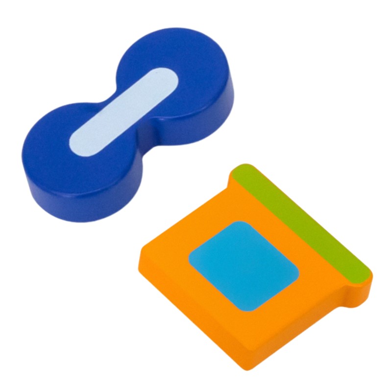 VIGA Drevené puzzle Vláčik | Hrubá vkladačka pre najmenších (od 18 mesiacov)