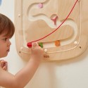 VIGA Drevená nástenná tabuľa Gravitácia | Montessori labyrint na skúmanie pohybu