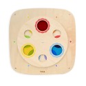 VIGA Drevená nástenná tabuľa Miešanie farieb | Montessori hra s farebným kruhom