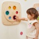 VIGA Drevená nástenná tabuľa Miešanie farieb | Montessori hra s farebným kruhom