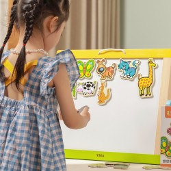 VIGA Drevené magnetky Zvieratká | Edukačná sada 20 ks pre deti