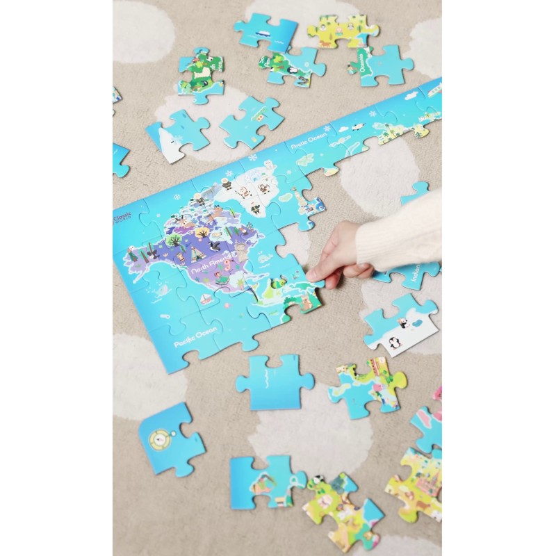 CLASSIC WORLD Puzzle Drewniane Mapa Świata