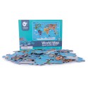 CLASSIC WORLD Puzzle Drewniane Mapa Świata