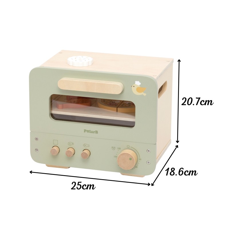 IGA Detská drevená rúra s doplnkami | Sada na pečenie s časovačom pre deti