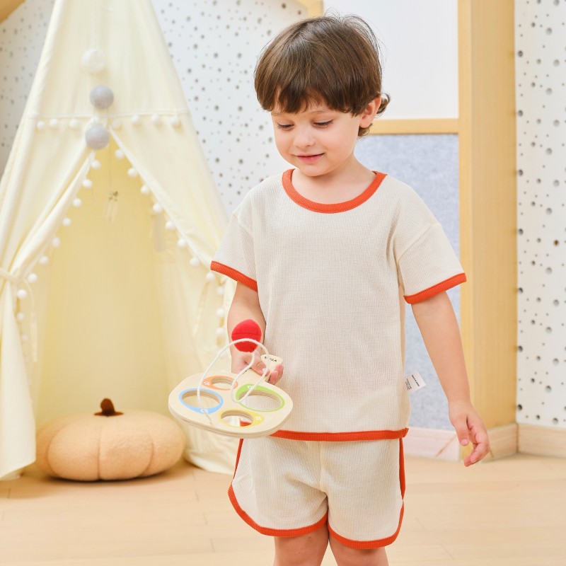 VIGA Drevená hra Chyť loptičku | Zručnostná sada pálok s bodovaním