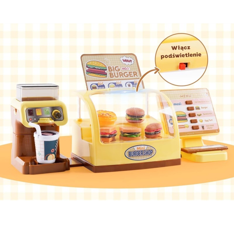 WOOPIE Sklep Restauracja Fast Food Mini Burger Shop "BIG BURGER"