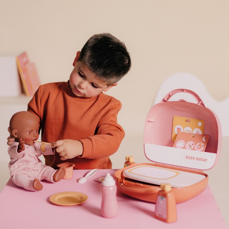 Smoby Baby Nurse Opatrovateľský kufrík pre bábiky | Sada na starostlivosť s 13 doplnkami