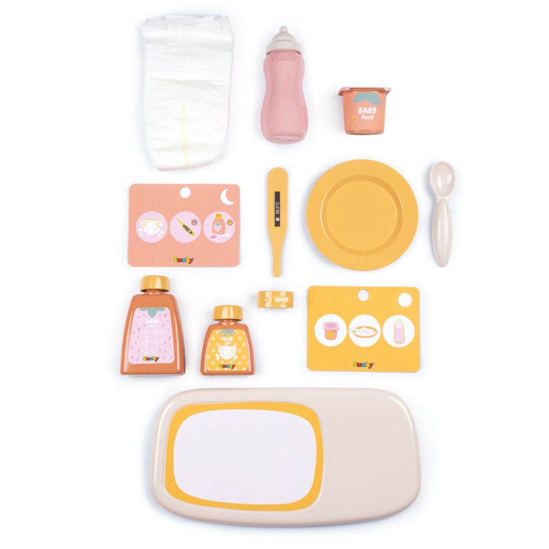 Smoby Baby Nurse Opatrovateľský kufrík pre bábiky | Sada na starostlivosť s 13 doplnkami