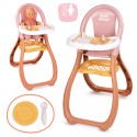 Smoby Baby Nurse Stolička na kŕmenie pre bábiky | Jedálenská stolička s doplnkami (do 42 cm)