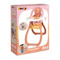 Smoby Baby Nurse Stolička na kŕmenie pre bábiky | Jedálenská stolička s doplnkami (do 42 cm)