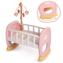 Smoby Baby Nurse EKO Kolíska pre bábiky s kolotočom | Hojdacia postieľka (do 42 cm)