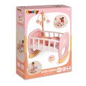 Smoby Baby Nurse EKO Kolíska pre bábiky s kolotočom | Hojdacia postieľka (do 42 cm)