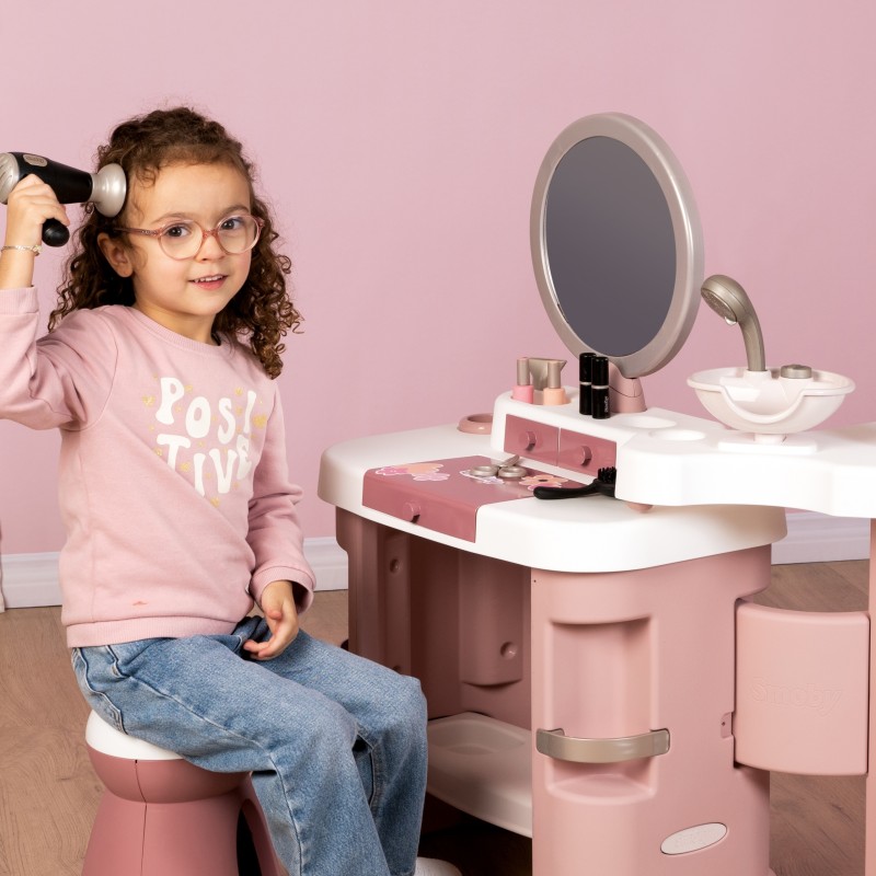 Smoby Kozmetický salón My Beauty 3v1 | Kaderníctvo, manikúra a make-up štúdio s doplnkami