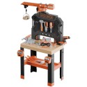 Smoby Detská dielňa Black+Decker Bricolo Builder | Veľký pracovný stôl so žeriavom a náradím (87 ks)