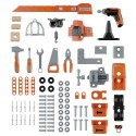 Smoby Detská dielňa Black+Decker Bricolo Builder | Veľký pracovný stôl so žeriavom a náradím (87 ks)