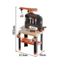 Smoby Detská dielňa Black+Decker Bricolo Builder | Veľký pracovný stôl so žeriavom a náradím (87 ks)
