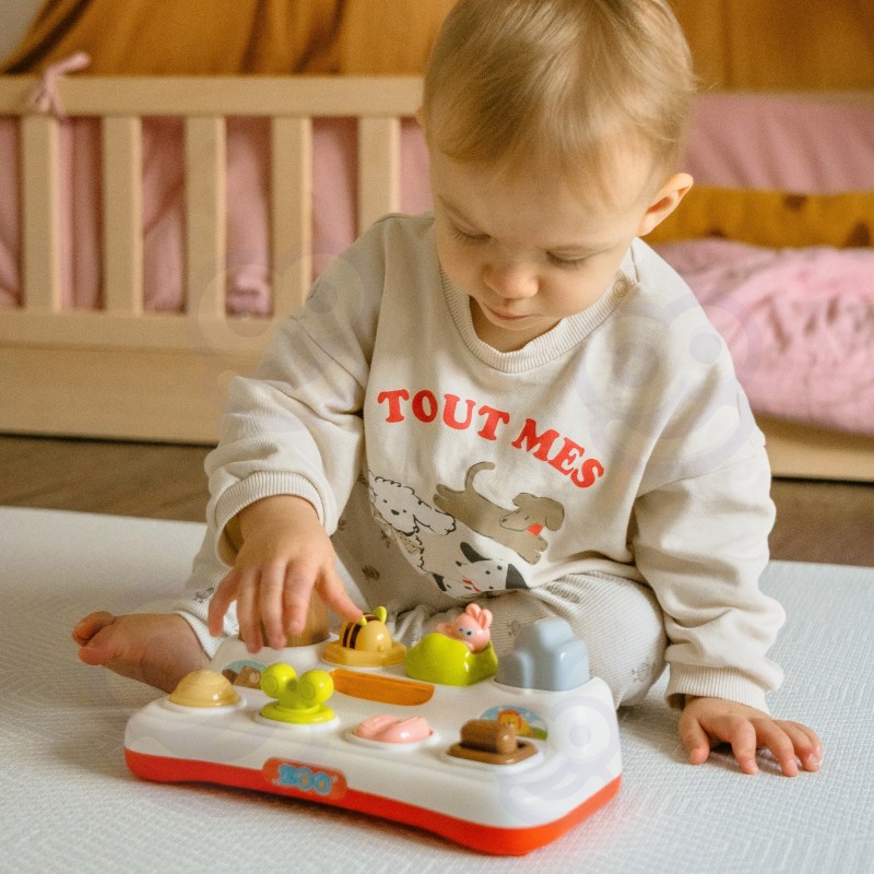 WOOPIE BABY Zabawka Edukacyjna Wyskakujące Zwierzątka ZOO Pop Up