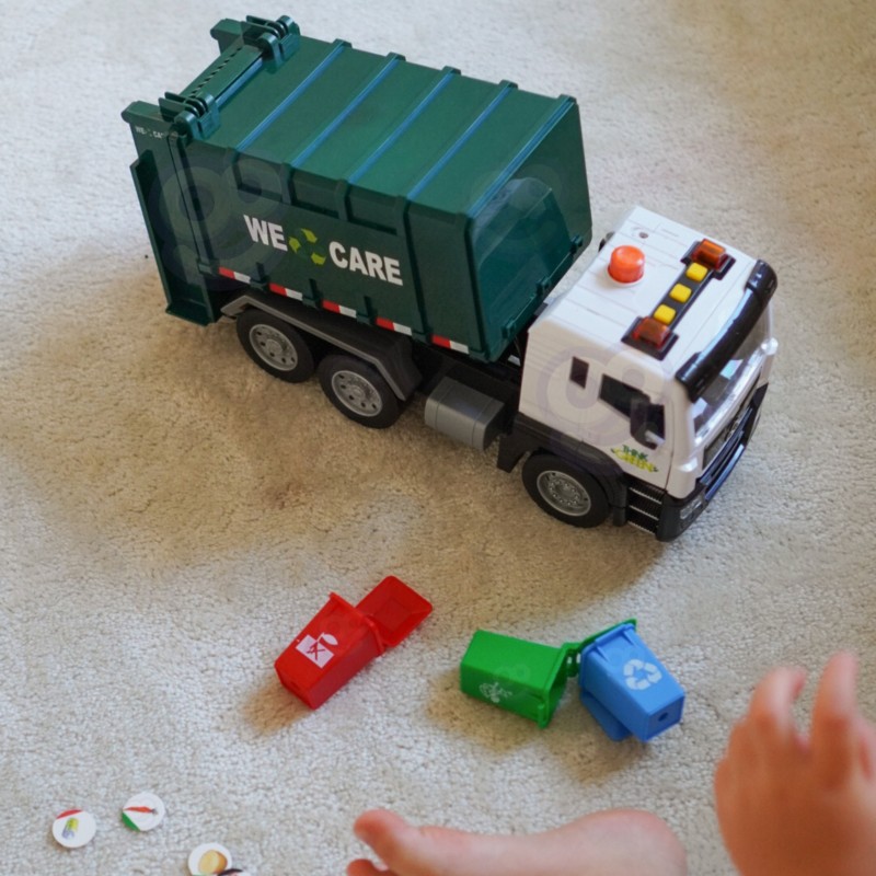 WOOPIE Śmieciarka Ciężarówka Segregacja Śmieci - skala 1:10