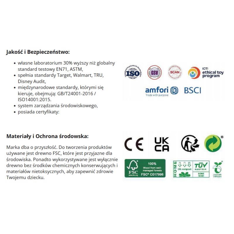 CLASSIC WORLD Skakanka Sznurkowa Czerwona Drewniane Rączki Miś 205cm