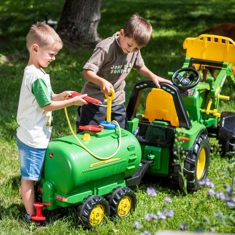 Rolly Toys Cisterna John Deere (rollyTanker) | Dvojnápravová vlečka s funkčnou pumpou a striekačkou