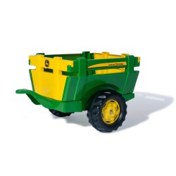 Rolly Toys Vlečka John Deere (rollyTrailer Farm) | Príves k šliapaciemu traktoru s otváracou zadnou bočnicou