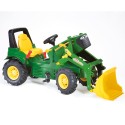 Rolly Toys Šliapací traktor John Deere 7930 | s 2-rýchlostnou prevodovkou, brzdou a nakladačom