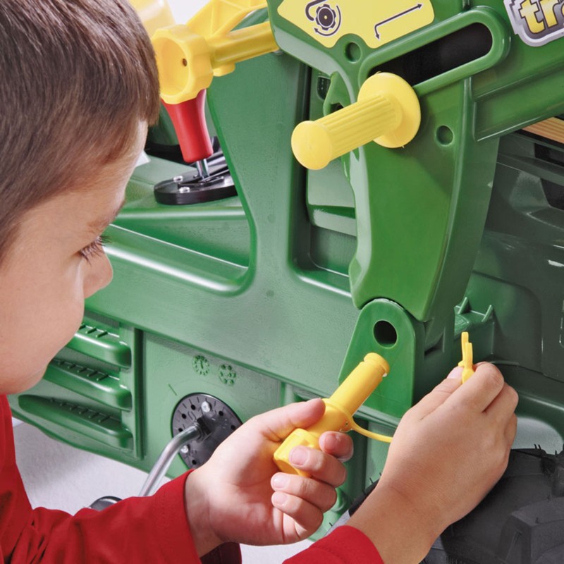 Rolly Toys Šliapací traktor John Deere 7930 | s 2-rýchlostnou prevodovkou, brzdou a nakladačom