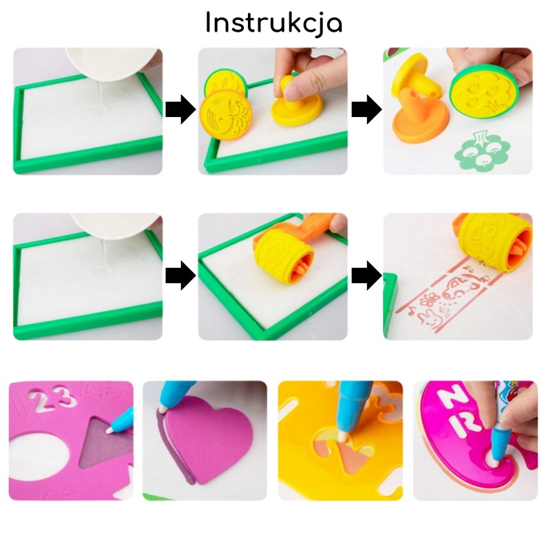 WOOPIE XXL Magická vodná podložka 2v1 | Obojstranná edukačná tabuľa na kreslenie (100x80 cm)