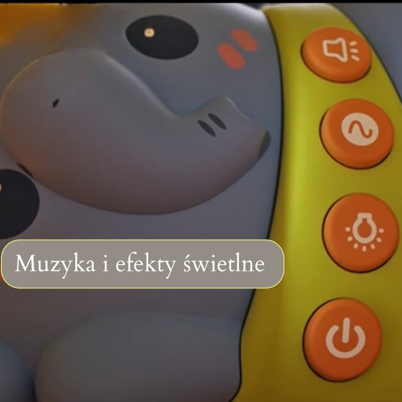 WOOPIE BABY Sloník na spanie 3v1 | Projektor, nočná lampička a hudobná hračka (od narodenia)