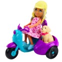 WOOPIE ROYAL Bábika Ankiki na skútri | Sada so psíkom v prívesnom vozíku a prilbou
