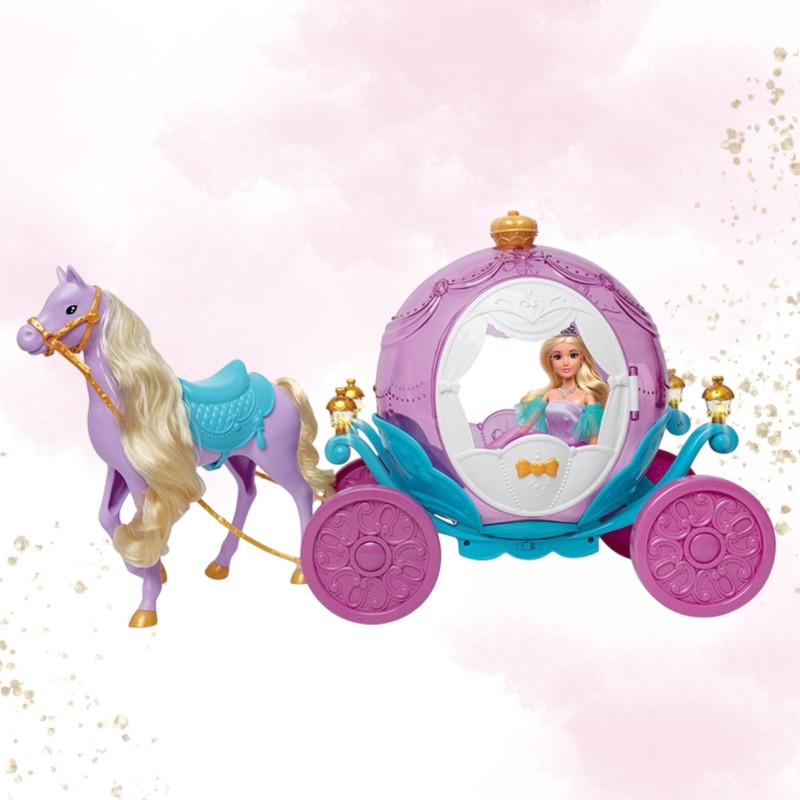 WOOPIE ROYAL Bábika Princezná Lili | Sada s magickým kočiarom a koňom