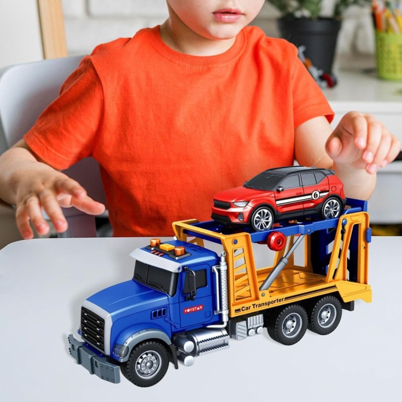 WOOPIE Interaktívna odťahovka so svetlom a zvukom | Transportér s 1 autíčkom (30 cm)