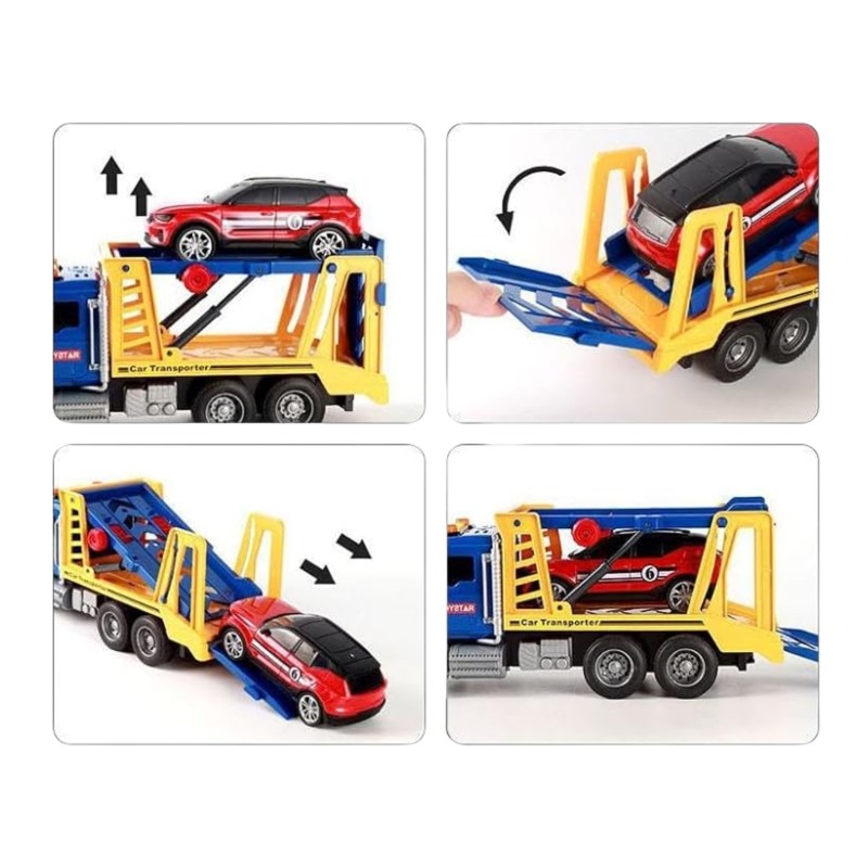 WOOPIE Interaktívna odťahovka so svetlom a zvukom | Transportér s 1 autíčkom (30 cm)