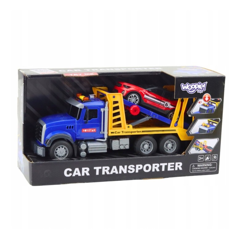 WOOPIE Interaktívna odťahovka so svetlom a zvukom | Transportér s 1 autíčkom (30 cm)