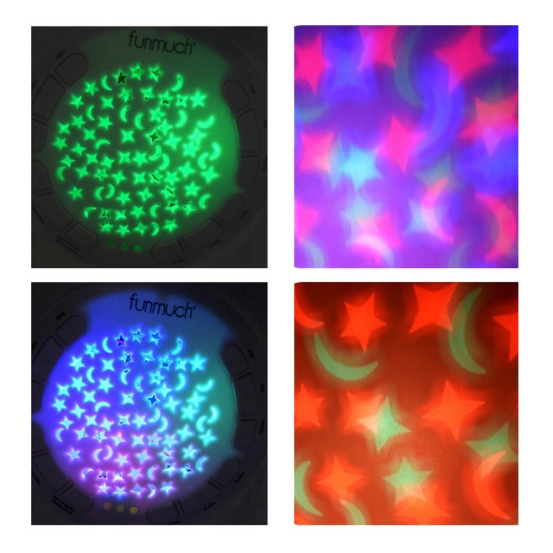 WOOPIE BABY Uspávačik Polárny medvedík 3v1 | Plyšový projektor s uspávankami (0m+)