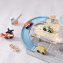 Tooky Toy Drevená parkovacia garáž | 3 poschodia, autíčka a heliport