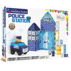 Magna-Tiles Police Station (35 dielov) – Policajná stanica so svetlom a zvukom