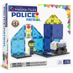 Magna-Tiles Police Patrol (20 dielov) – Stavebnica Policajné auto s figúrkou