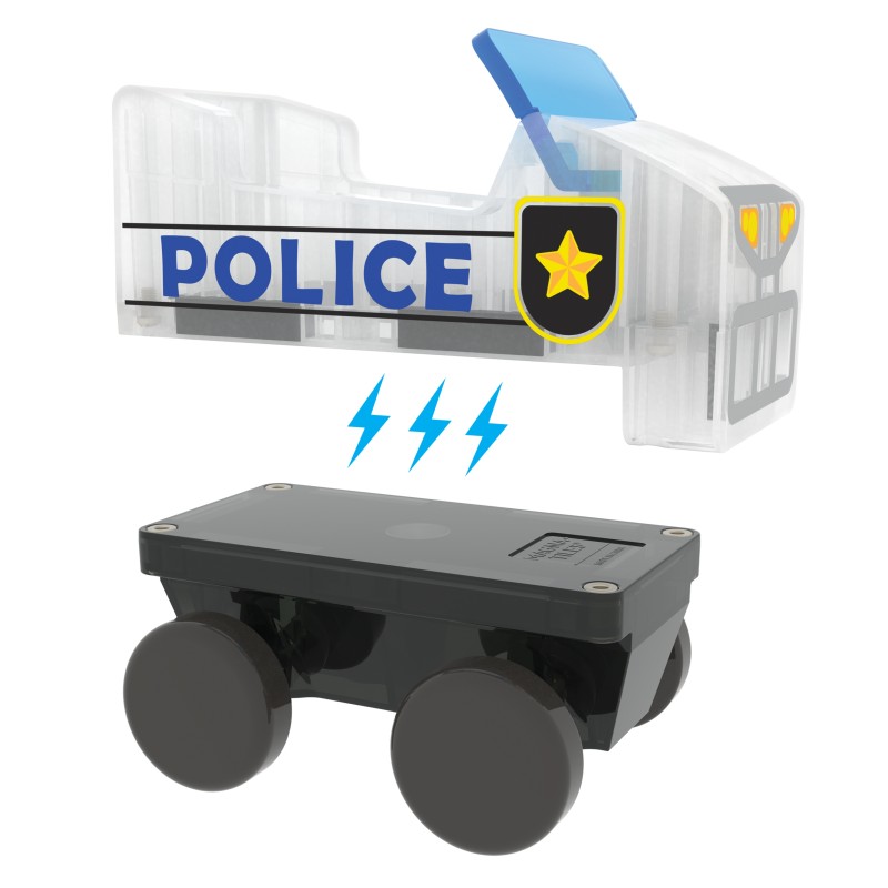 Magna-Tiles Police Patrol (20 dielov) – Stavebnica Policajné auto s figúrkou