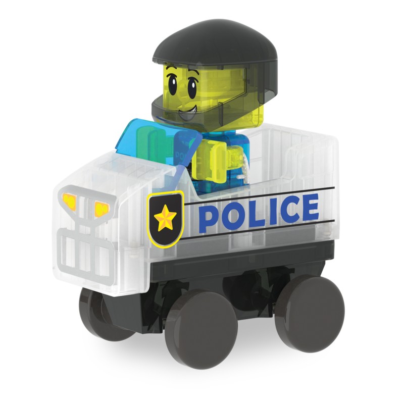 Magna-Tiles Police Patrol (20 dielov) – Stavebnica Policajné auto s figúrkou