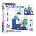 Magna-Tiles Police Patrol (20 dielov) – Stavebnica Policajné auto s figúrkou