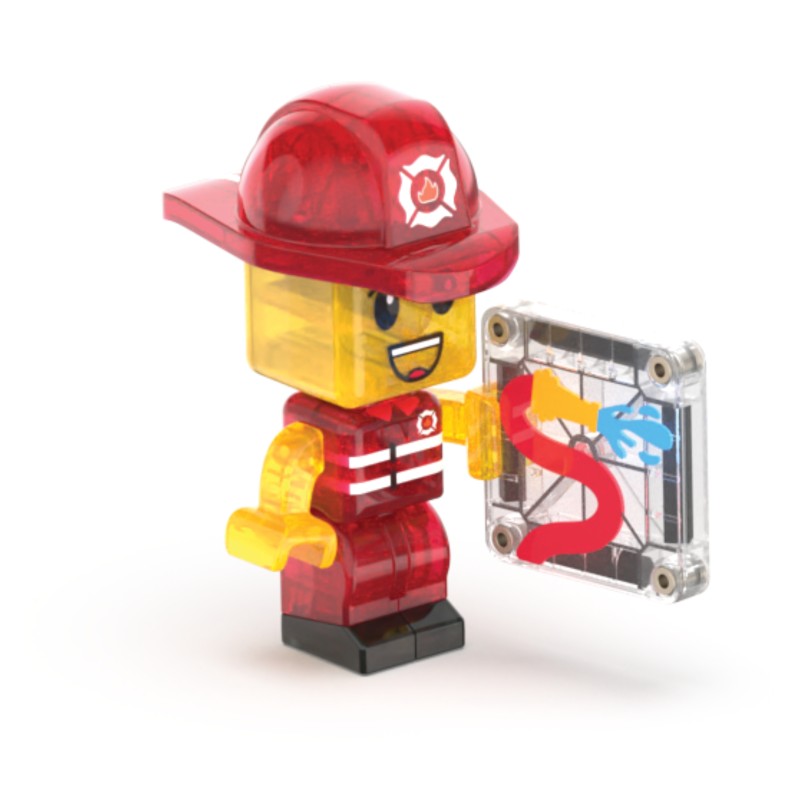 Magna-Tiles Fire Station (50 dielov) – Hasičská stanica so svetlom a zvukom