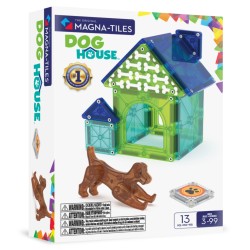 Magna-Tiles Dog House (13 dielov) – Magnetická stavebnica s figúrkou psíka