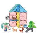 Magna-Tiles Puppy Park (27 dielov) – Magnetická stavebnica s 5 figúrkami