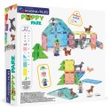 Magna-Tiles Puppy Park (27 dielov) – Magnetická stavebnica s 5 figúrkami