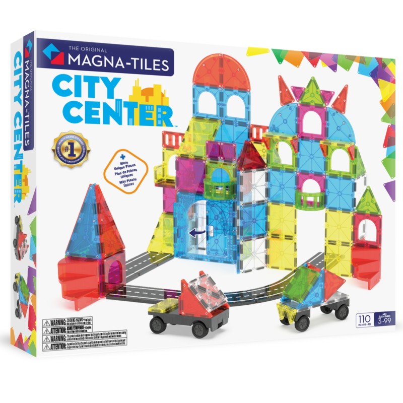 Magna-Tiles City Center (110 dielov) – Veľká magnetická