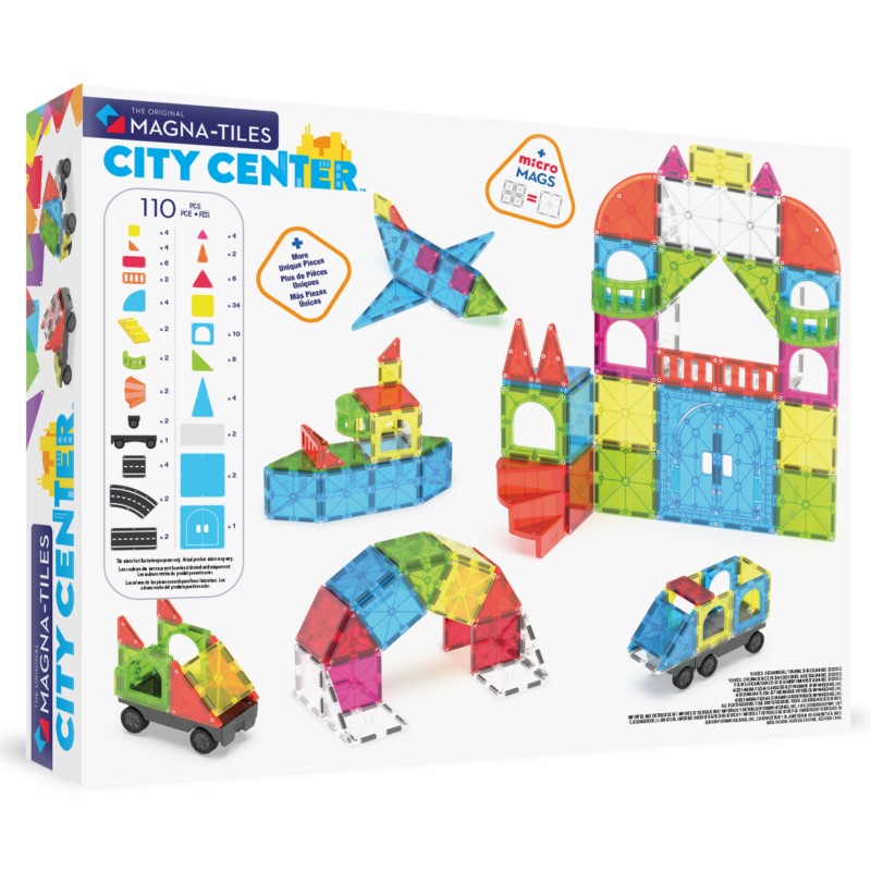Magna-Tiles City Center (110 dielov) – Veľká magnetická